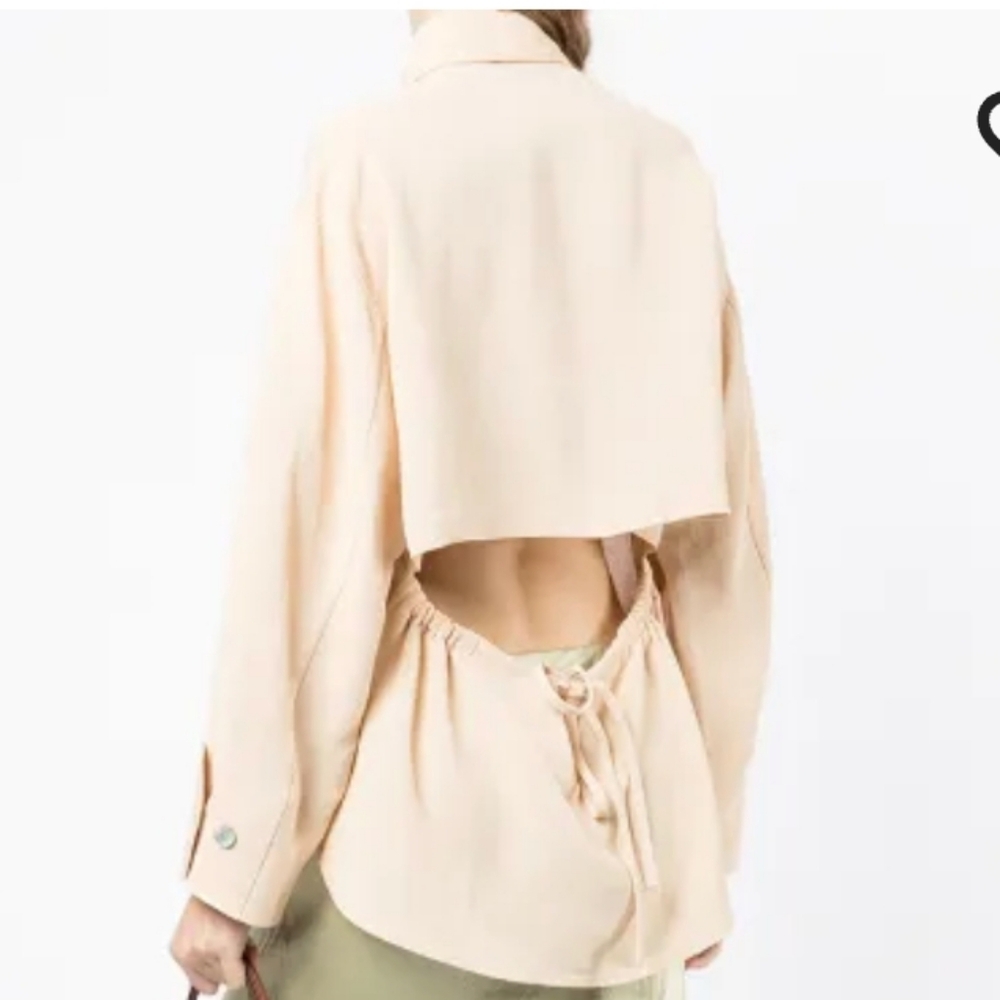 NWT Vince Slit Back Button Up Linen Shirt
